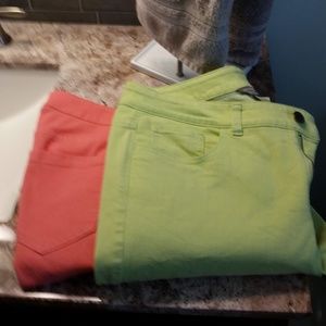 GREEN PANTS ONLY Christopher & Banks Jeans